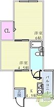 シャトー御影  ｜ 兵庫県神戸市東灘区御影山手5丁目（賃貸マンション2K・5階・27.00㎡） その2