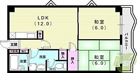 フォルチューナ芦屋 303 ｜ 兵庫県芦屋市南宮町（賃貸マンション2LDK・3階・62.13㎡） その2