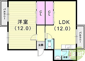 宮川荘  ｜ 兵庫県芦屋市呉川町3-9（賃貸マンション1LDK・2階・43.74㎡） その2