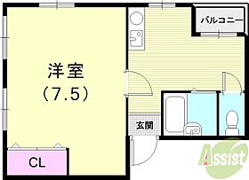 岩崎館  ｜ 兵庫県芦屋市大桝町1-23（賃貸マンション1K・5階・24.00㎡） その2