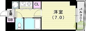 コンフォール甲子園口  ｜ 兵庫県西宮市二見町4-25（賃貸マンション1K・4階・20.30㎡） その2