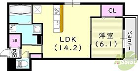 アルカンシエル  ｜ 兵庫県西宮市中殿町6-14（賃貸アパート1LDK・3階・48.65㎡） その2