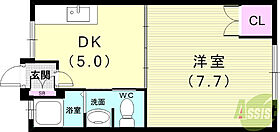 岡本梅林住宅6号棟  ｜ 兵庫県神戸市東灘区岡本6丁目12-12（賃貸マンション1DK・1階・31.27㎡） その2