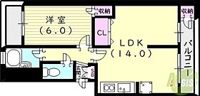 RYO’SGARDENS  ｜ 兵庫県西宮市田代町1-3（賃貸マンション1LDK・3階・48.83㎡） その2