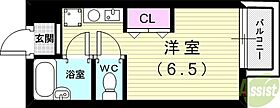 セジュール摩耶I  ｜ 兵庫県神戸市灘区上河原通3丁目（賃貸アパート1R・1階・19.76㎡） その2