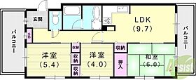 ジュエルコート甲子園口II  ｜ 兵庫県西宮市瓦林町（賃貸マンション3LDK・2階・61.44㎡） その2