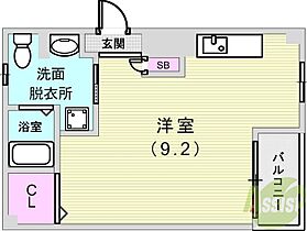 クラウンシティ本山  ｜ 兵庫県神戸市東灘区田中町4丁目（賃貸マンション1R・4階・23.01㎡） その2