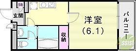 レオネクスト御影中町  ｜ 兵庫県神戸市東灘区御影中町6丁目6-9（賃貸マンション1K・3階・21.33㎡） その2