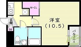 セレニテ甲子園I  ｜ 兵庫県西宮市甲子園高潮町（賃貸マンション1K・2階・29.70㎡） その2