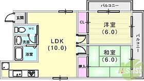 ＬＥ　ＰＡＬＡＩＳ　ＶＩＶＡＮＴ魚崎  ｜ 兵庫県神戸市東灘区魚崎西町4丁目（賃貸マンション2LDK・2階・45.00㎡） その2