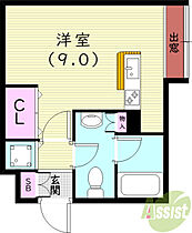 BRISTOL  ｜ 兵庫県西宮市田代町17-19（賃貸マンション1R・3階・24.60㎡） その2