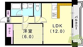 K´sCourt夙川  ｜ 兵庫県西宮市松園町（賃貸マンション1LDK・2階・43.74㎡） その2