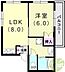 間取り：1LDK（33平米）エアコン・独立洗面台・室内洗濯機置場