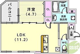 シルエラ甲南山手  ｜ 兵庫県神戸市東灘区森南町2丁目1-9（賃貸マンション1LDK・1階・40.02㎡） その2