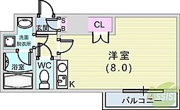 ペルル芦屋 3階