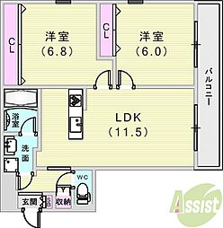 フェリーチェ住吉 3階