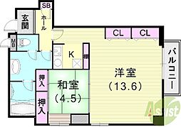 ルーア芦屋 3階/-