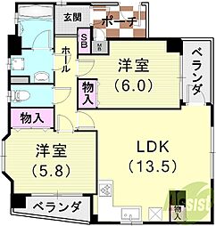 芦屋ニューコーポ 2階