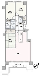 クリーンリバー宮ケ丘パークウェイ 3LDKの間取図画像