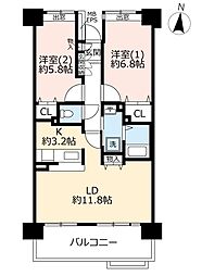 間取図画像 2LDK