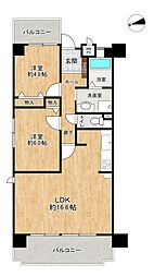 ナビウッディ一宮2番館 3LDKの間取図画像