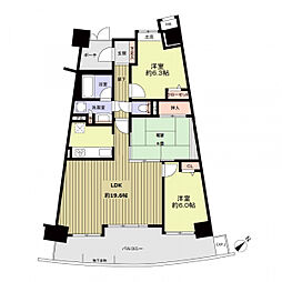 ダイアパレスUアリーナ 3LDKの間取図画像