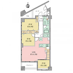 間取図画像 3LDK