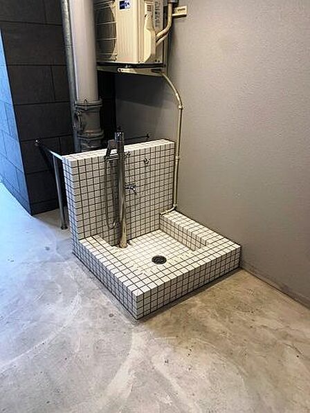 ペット用足洗い場