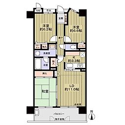 ダイアパレス八事南 3LDKの間取図画像