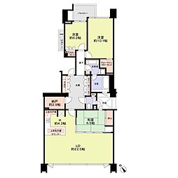 グランドヒルズ八事広路町 3SLDKの間取図画像