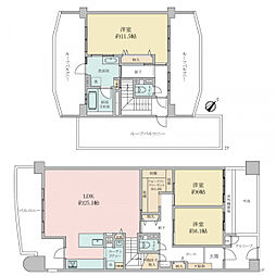 ラ・メール狩口3 3LDKの間取図画像
