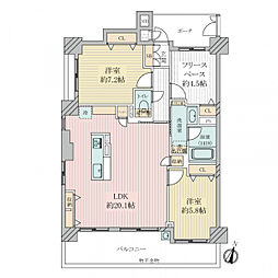 間取図画像 2SLDK