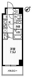 N-stage西所沢 1Kの間取図画像