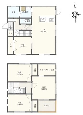 間取り 北九州市若松区鴨生田4丁目