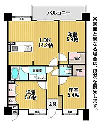 間取図画像 3LDK
