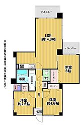 間取図画像 3LDK