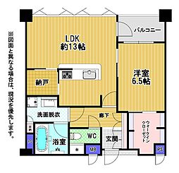 エンクレストベイサイド通り 1SLDKの間取図画像