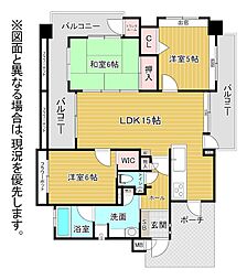 ジェネラスマンション高峰 3LDKの間取図画像