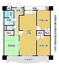 サンライフ片野2 3LDKの間取図画像
