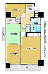 エクレール門司港東 3LDKの間取図画像