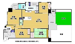 リヴィエールクリエ曽根 4LDKの間取図画像