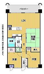 コーポランド浅川 3LDKの間取図画像
