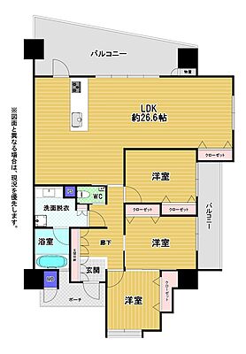 間取り ザ・プレース永犬丸 9階/-