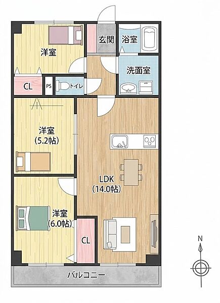 間取りを拡大表示