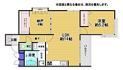 ダイアパレス平尾2 1SLDKの間取図画像