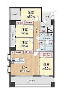 間取り:9階建て7階部分につき、陽当り・通風・眺望の良いお部屋です! 間取り:9階建て7階部分につき、陽当り・通風・眺望の良いお部屋です!