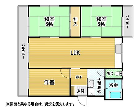 3LDK 間取り