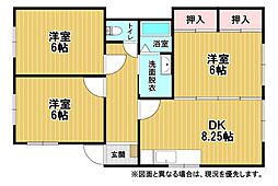 間取図画像 3DK