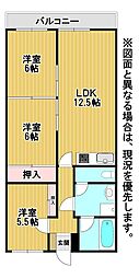 間取図画像 3LDK