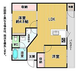 間取図画像 2LDK